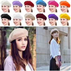 Beret Hats For Mujer Khaki Beanie Fashion Winter Artist French TRENDY Cap Gift  eb-05148656